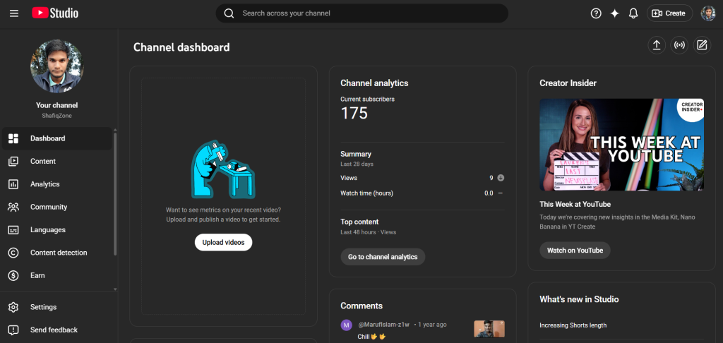 YouTube Creator Studio