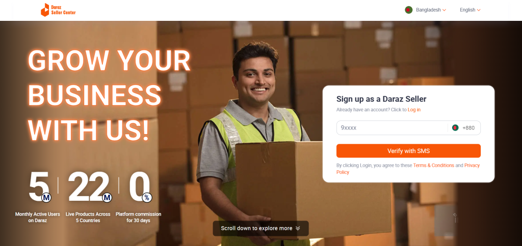 Daraz seller registration