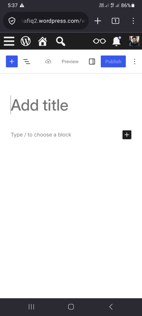 WordPress.com Dashboard — Pages ও Posts সেকশন