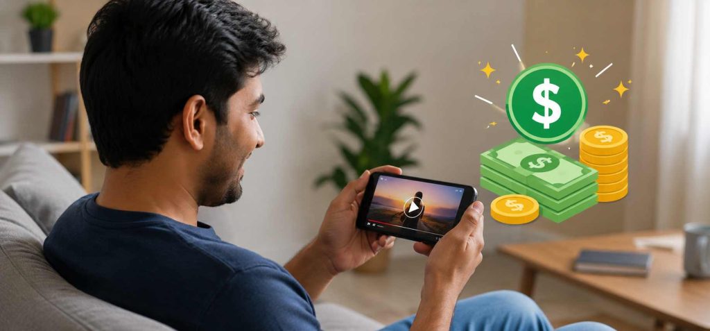 ভিডিও দেখে টাকা ইনকাম করার অ্যাপস